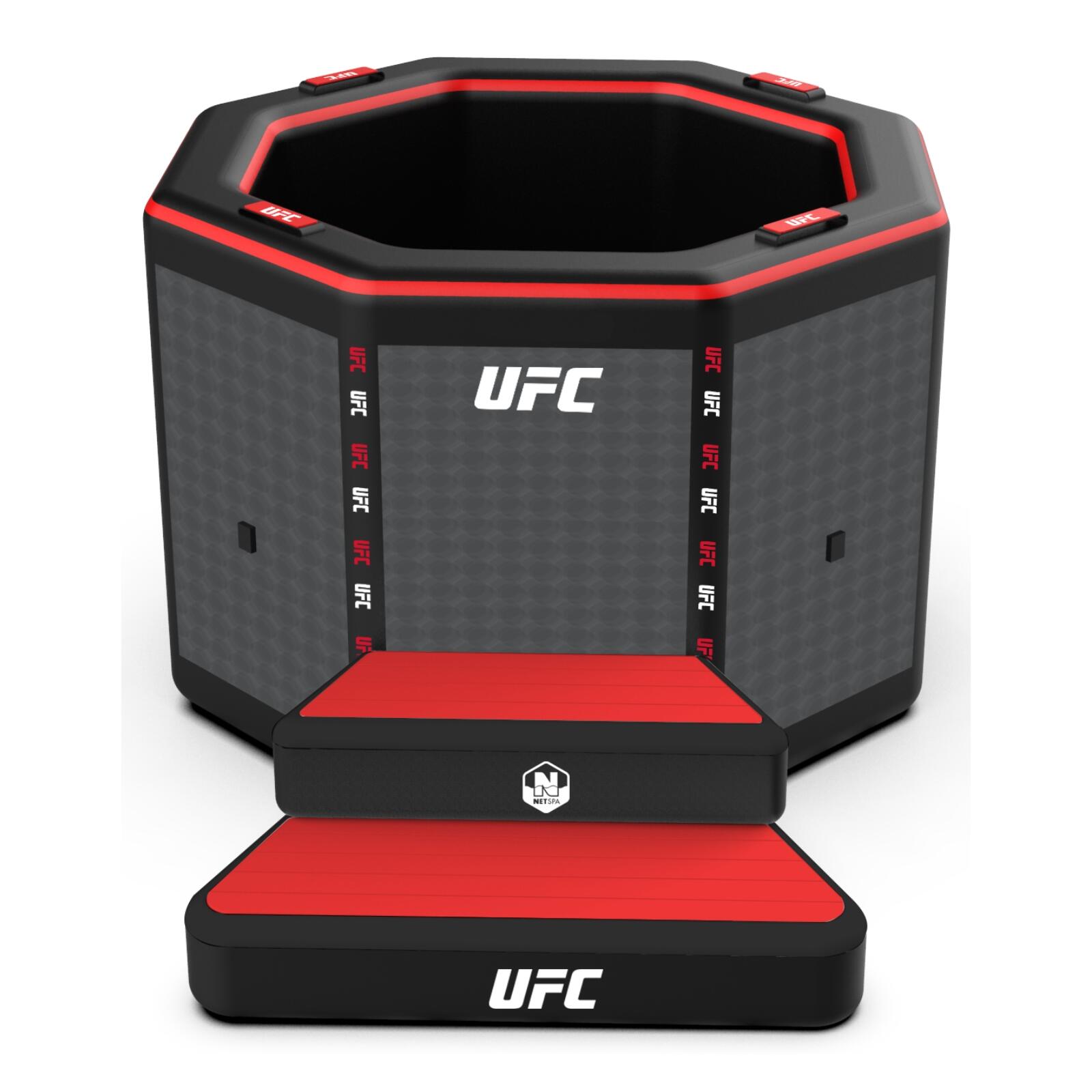 UFC Banheira de gelo Netspa UFC Octagon - com acessórios - 130 x 130 x 90 cm