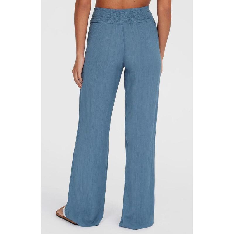 Pantaloni lungi Johnny Smocked Waist Pants femei