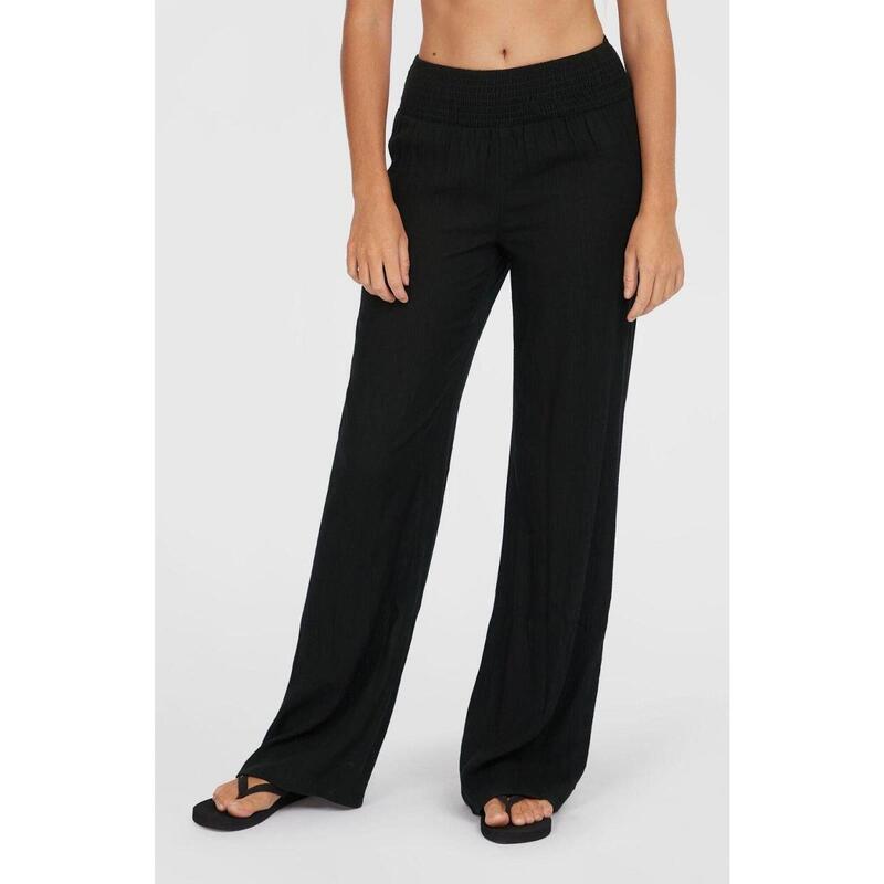 Pantaloni lungi Johnny Smocked Waist Pants femei