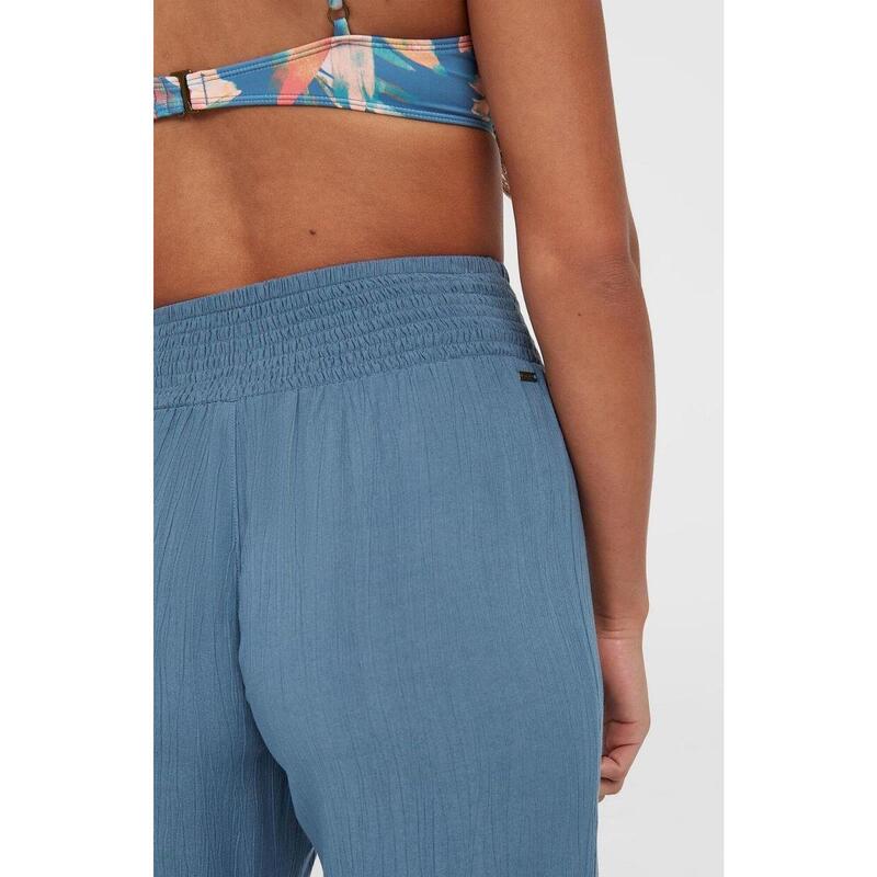 Pantaloni lungi Johnny Smocked Waist Pants femei