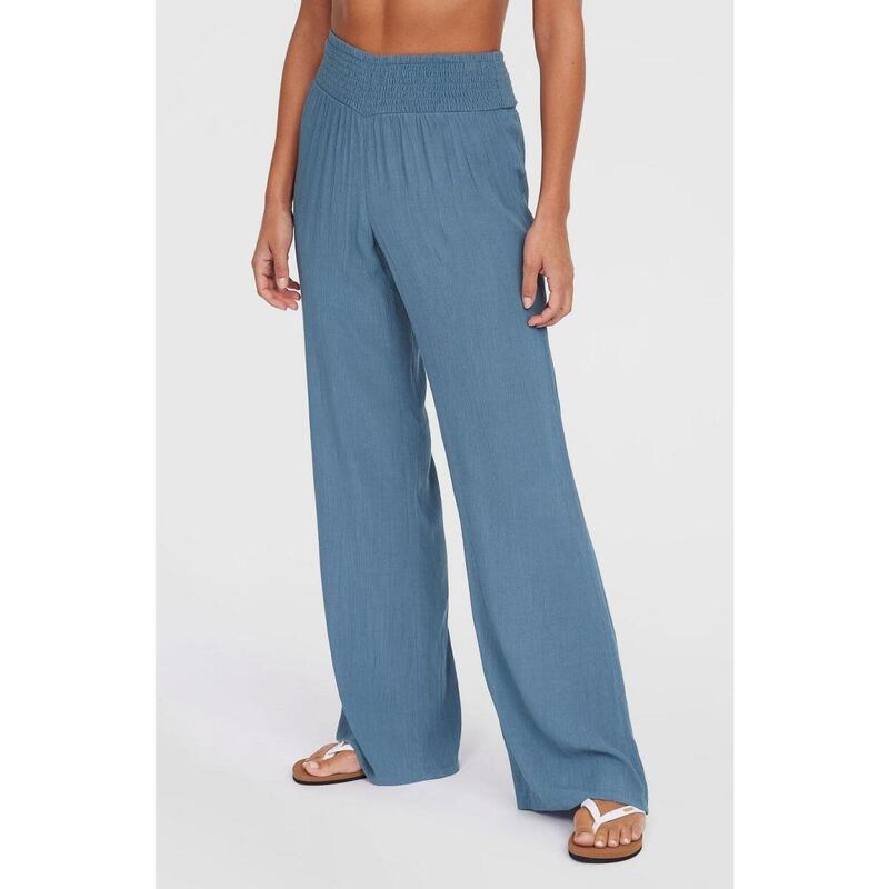 Pantaloni lungi Johnny Smocked Waist Pants femei