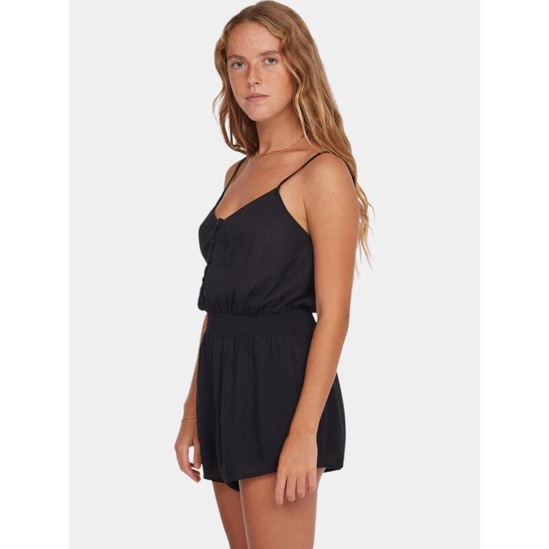 Salopete Thin Strap Buttoned Romper femei