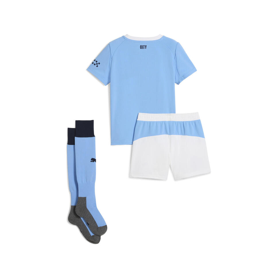 Dziecięcy strój domowy Manchester City 25/26 PUMA Team Light Blue White