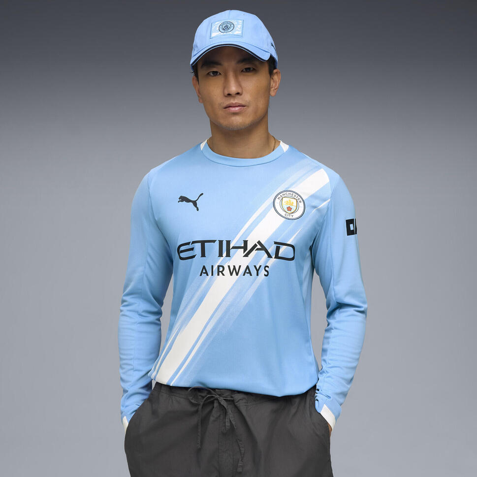Męska koszulka domowa z długim rękawem Manchester City 25/26 PUMA