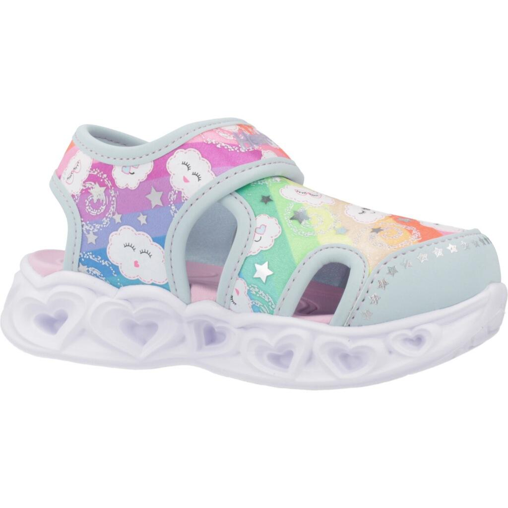 Sandalen Skechers Heart Lights Sandals, Blauw, Kinderen 5/5