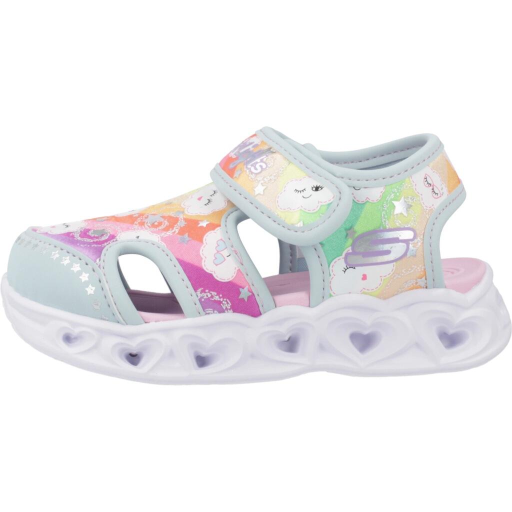 Sandalen Skechers Heart Lights Sandals, Blauw, Kinderen 2/5