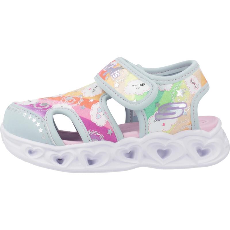 Sandale copii Skechers Heart Lights Sandals, Albastru