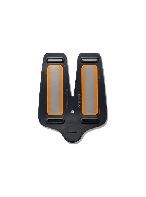 Cintura SIXPAD Leg Belt Elettrostimolatore 38 - silicone nero, EMS 20 Hz 2/3
