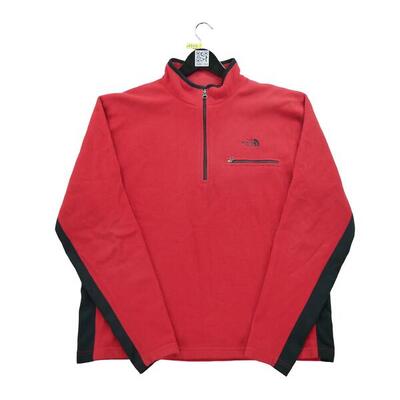 Tweedehands - heren polartec tnf rode fleece pullover - goede staat