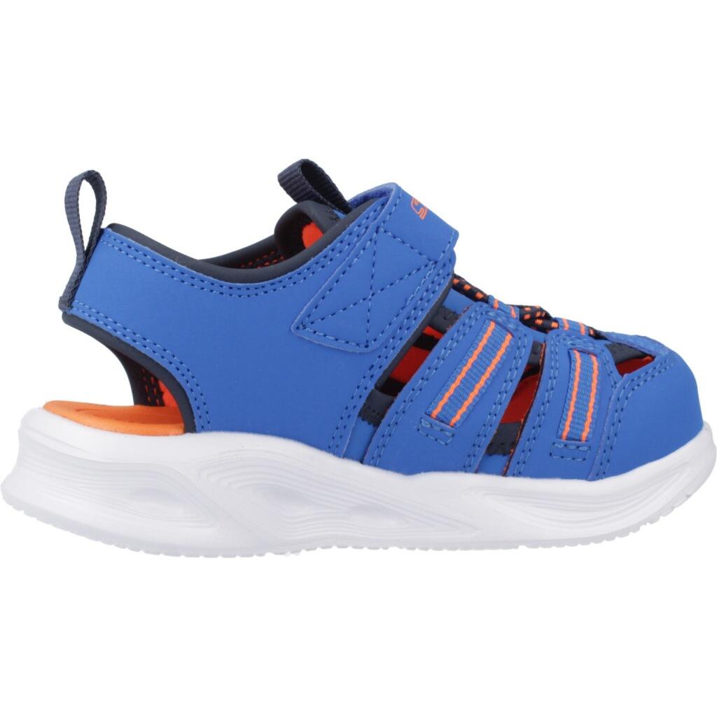 Sandales Skechers Sola Glow Sandal-hyp, Bleu, Enfants 4/5
