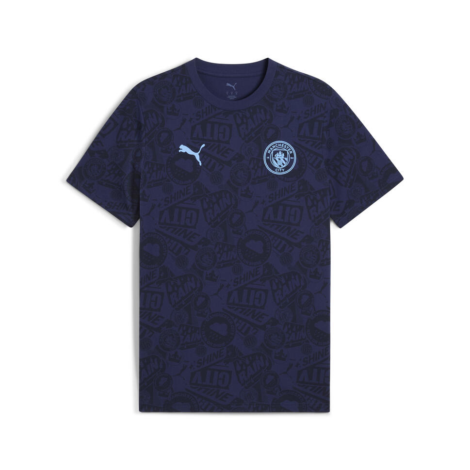 Męska koszulka Manchester City FtblCulture z nadrukiem na całej powierzchni PUMA