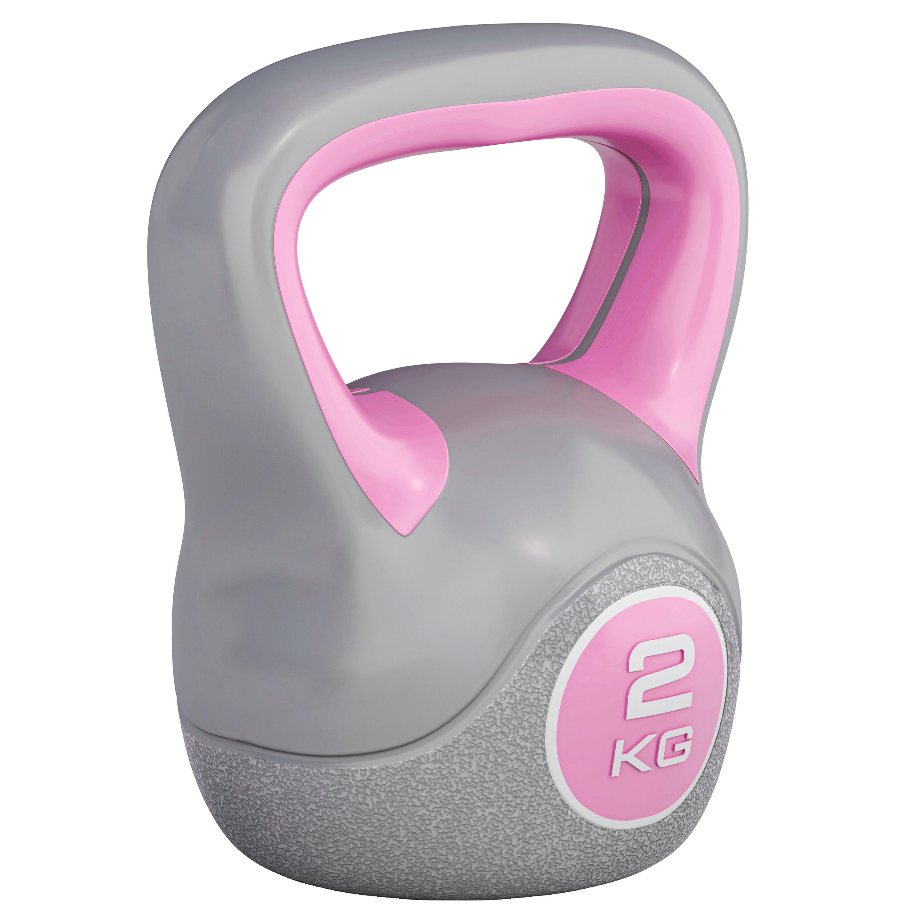 Gorilla Sports - Kettlebell Plastique | Stylish | Musculation | Au Choix De 2kg À 20kg - Kettlebell - Rose - 2 Kg - Decathlon