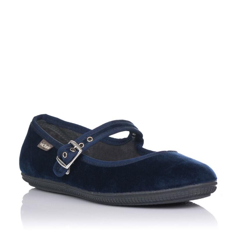 Ballerines Femme Victoria Oda Mercedes Terciopelo Bleu 1/6