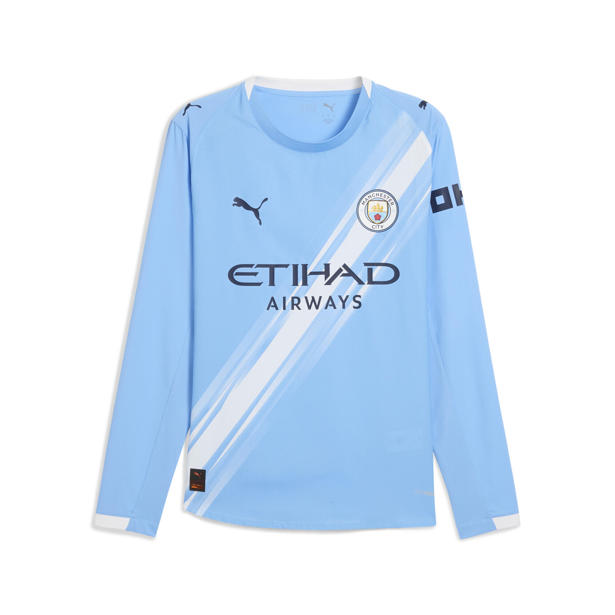 PUMA Pánské fotbalové tričko dlouhý rukáv slim fit Authentic PUMA
