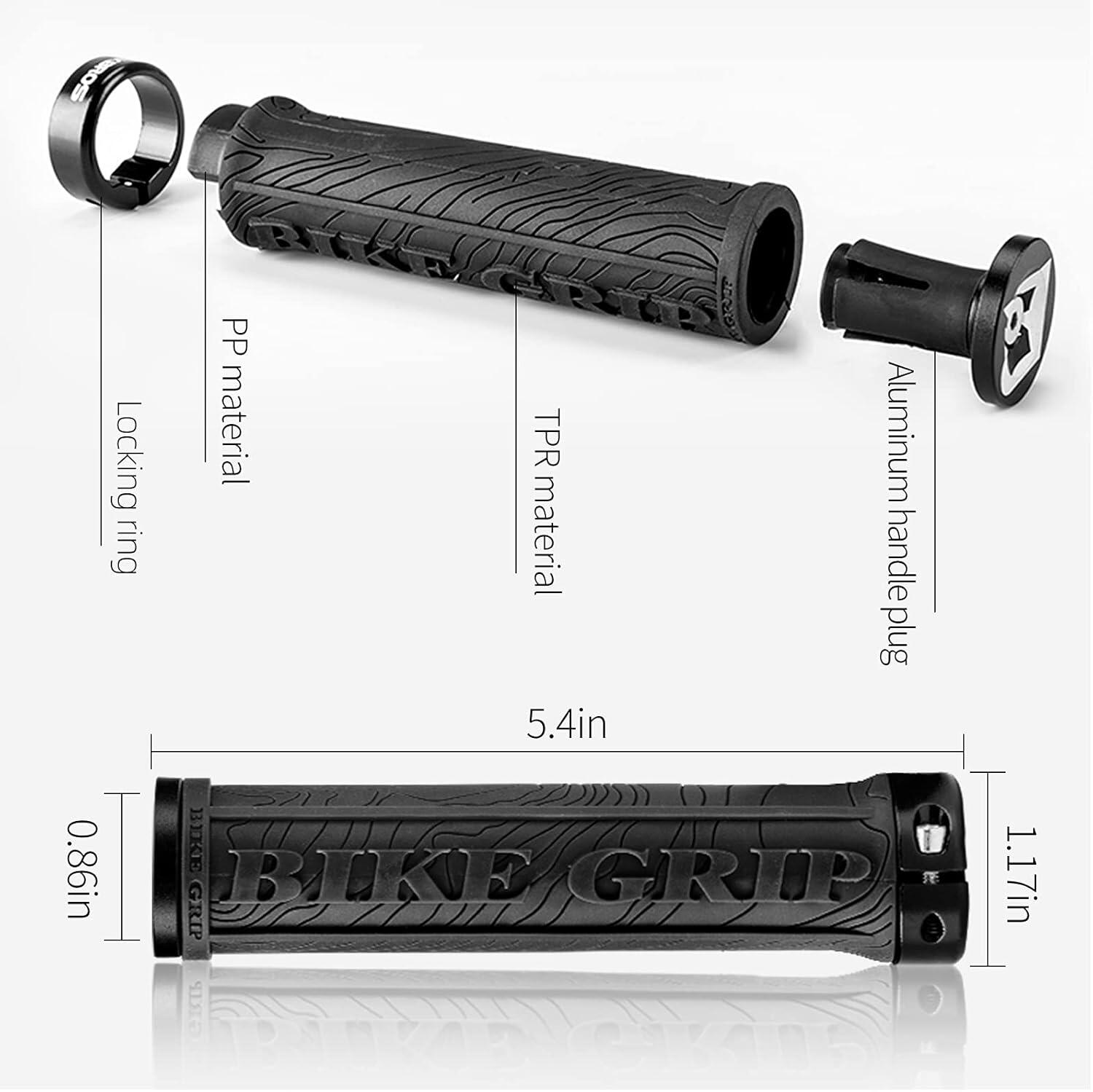Zwarte ROCKBROS BIKE GRIP fietsgrepen 3/6