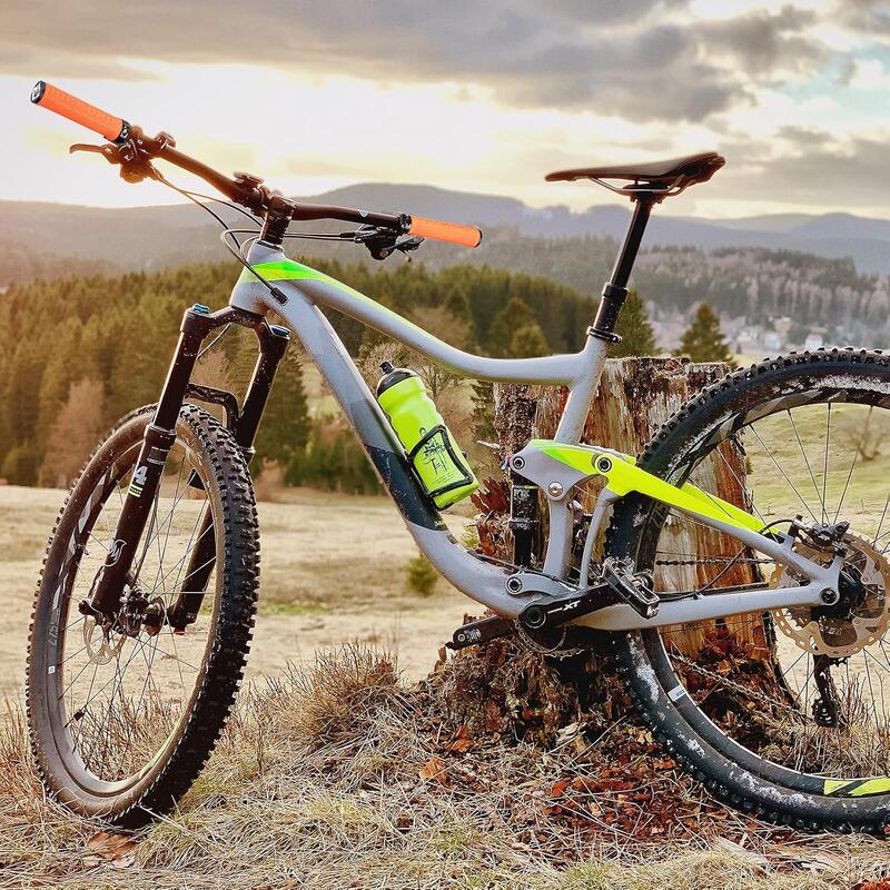 Mâner biciclete oraș antiderapant, ergonomic Bike Grip, portocaliu