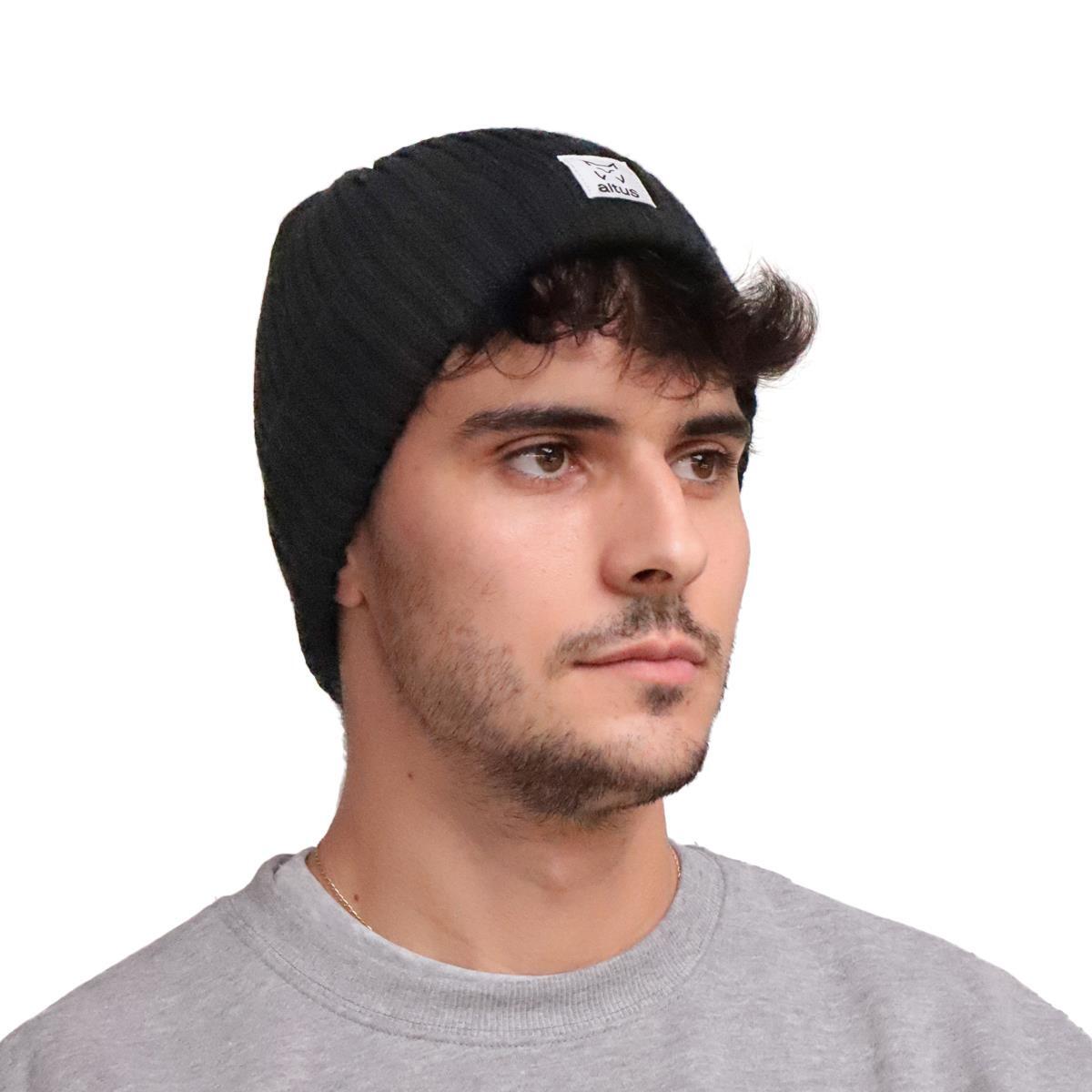 Gorro de Lana Senderismo de Montaña UNISEX Altus RIN ANTRACITA 3/4