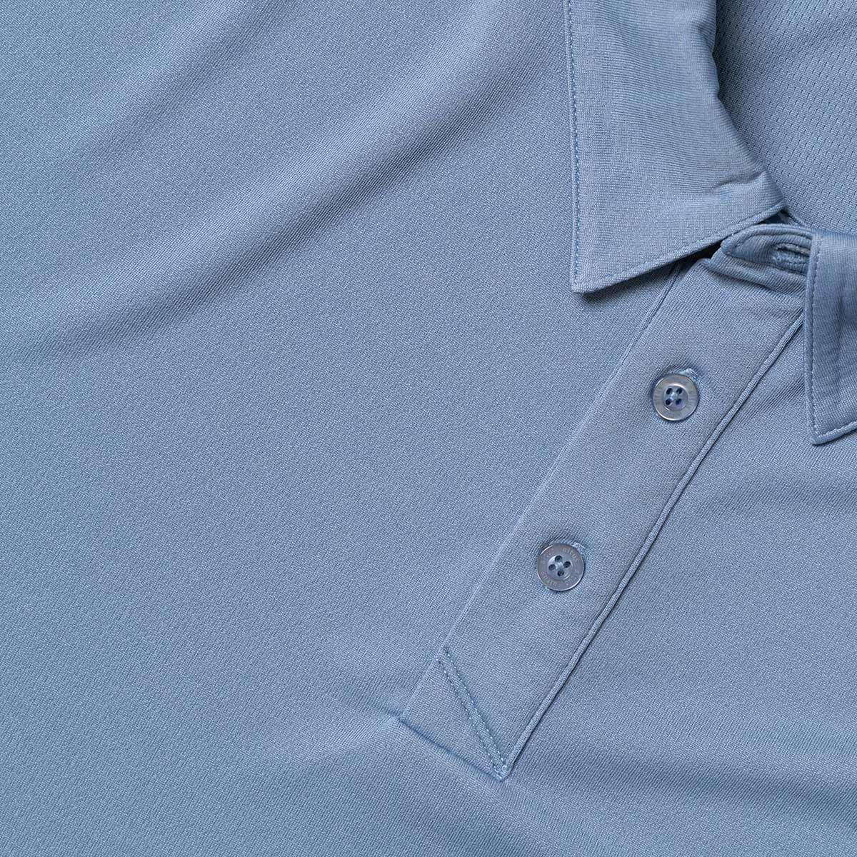 Polo de Manga Corta Senderismo de Montaña HOMBRE Altus SICILIA AZUL GRISÁCEO 3/6