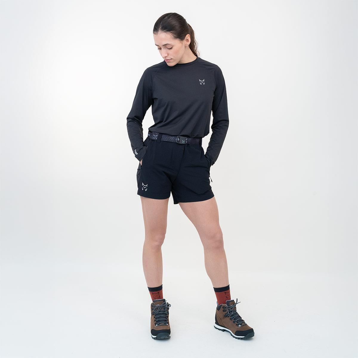 Camiseta de Manga Larga Senderismo de Montaña MUJER Altus ISELLA W K30 ANTRACITA 5/6
