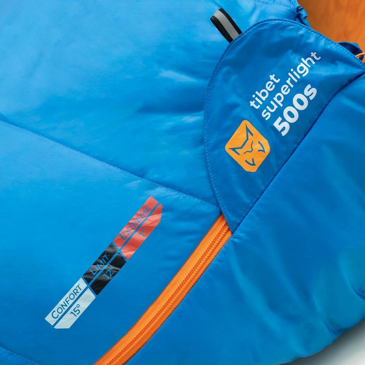 Saco de dormir Senderismo de montaña UNISEX Altus TIBET SUPERLIGHT 500 AZUL 2/3