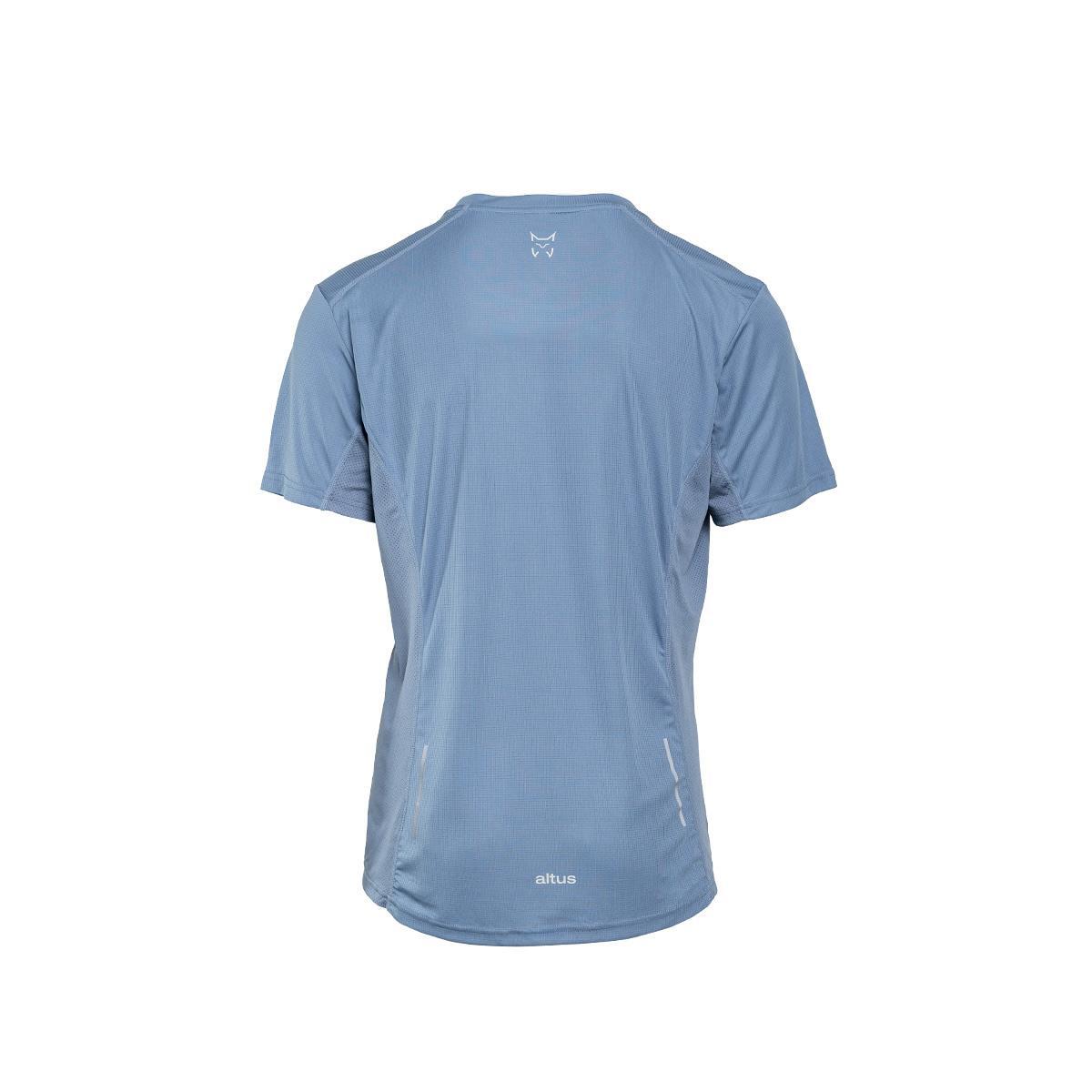 Camiseta de Manga Corta Senderismo de Montaña HOMBRE Altus EIRE AZUL GRISÁCEO 2/7
