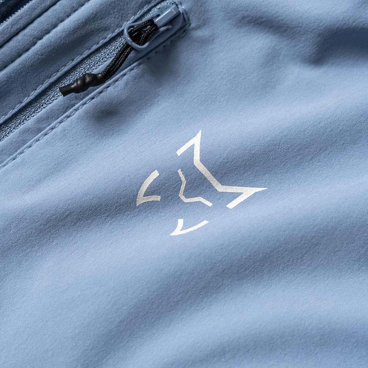 Chaqueta Softshell Senderismo en Montaña HOMBRE Altus TIKAL AZUL GRISÁCEO 3/7