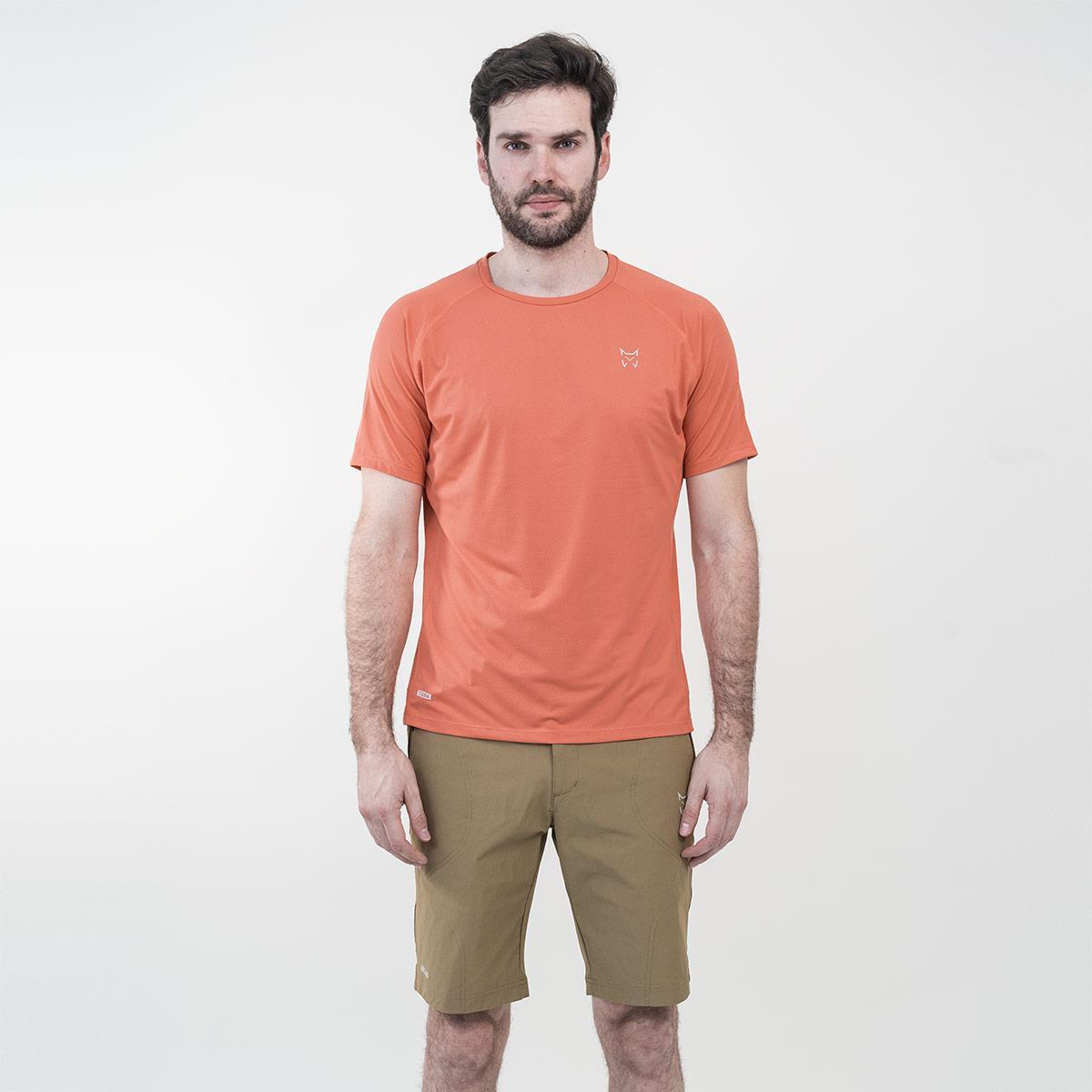 Camiseta de Manga Corta Senderismo de Montaña HOMBRE Altus TISMA CALDERO 5/6