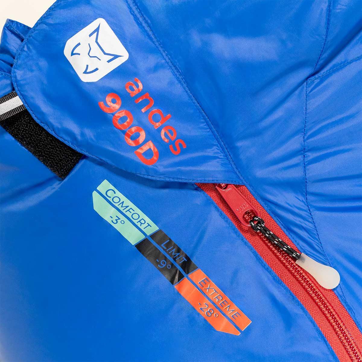 Saco de dormir Senderismo de montaña UNISEX Altus ANDES 900 K30 AZUL 2/4