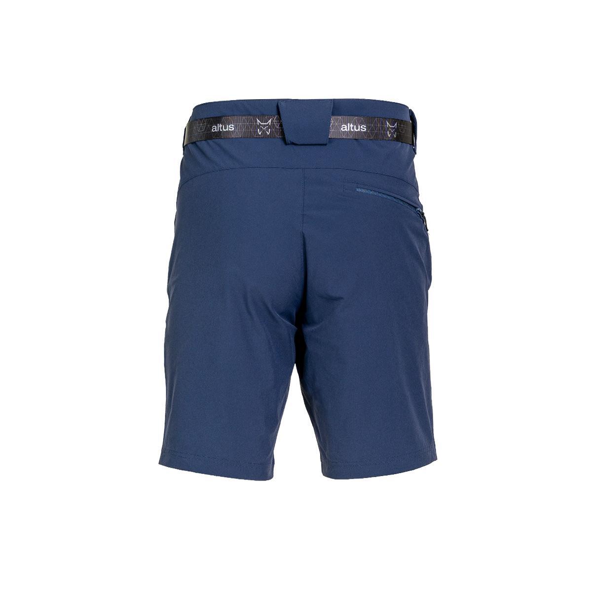 Pantalón Corto Senderismo de Montaña HOMBRE Altus TAUPO K30 AZUL MARINO 2/6
