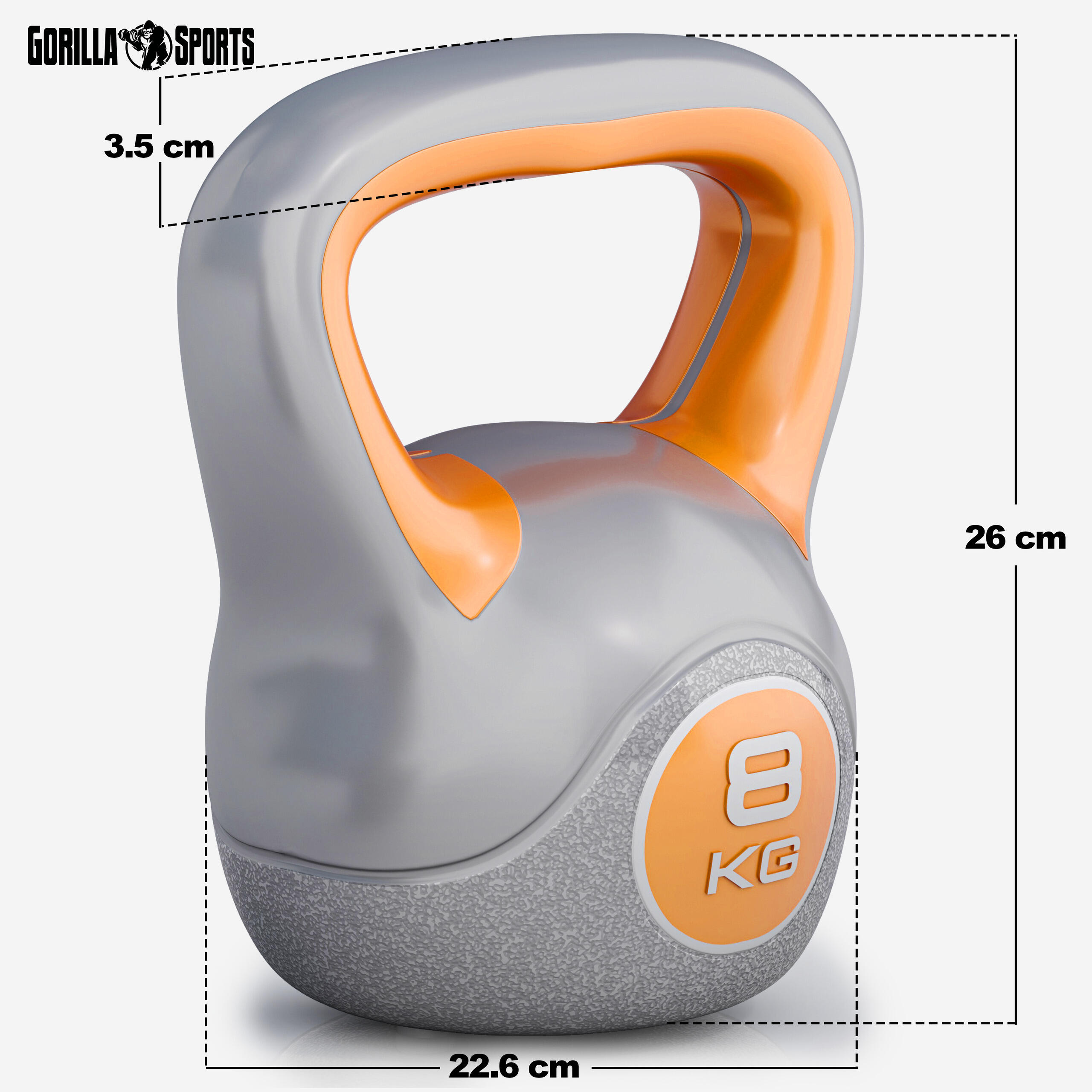 KETTLEBELL PLASTIQUE | STYLISH | MUSCULATION | AU CHOIX DE 2KG À 20KG 5/7