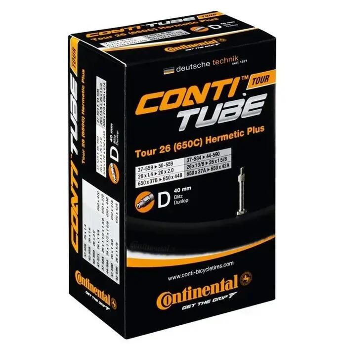 Continental Inner Tube AV 26 Hermetic Plus 37 50-559 Tour