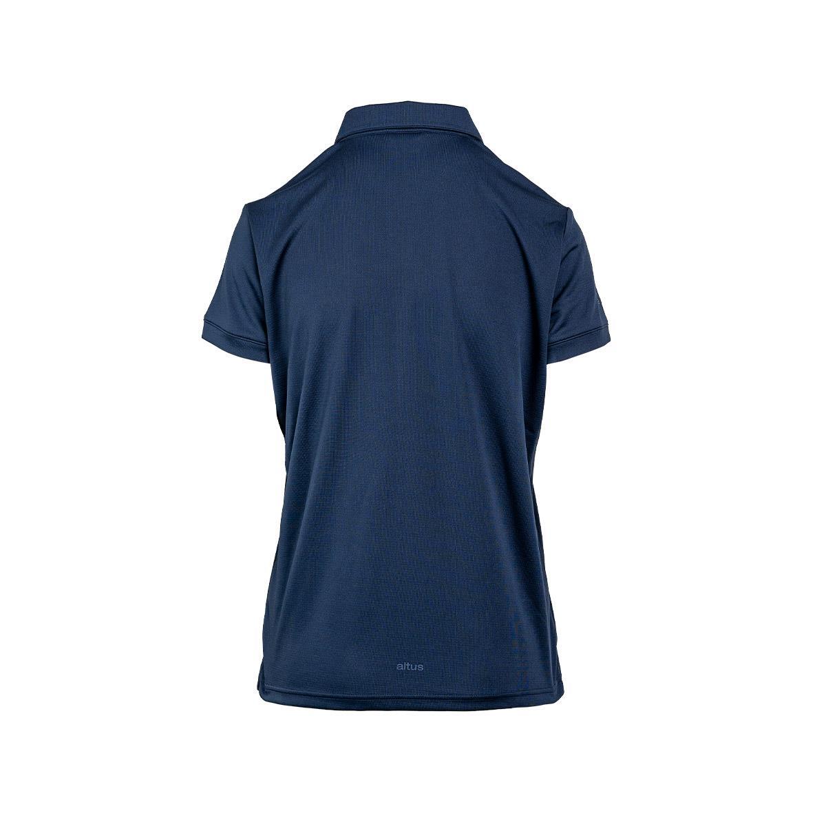 Polo de Manga Corta Senderismo de Montaña MUJER Altus SICILIA W AZUL MARINO 2/6