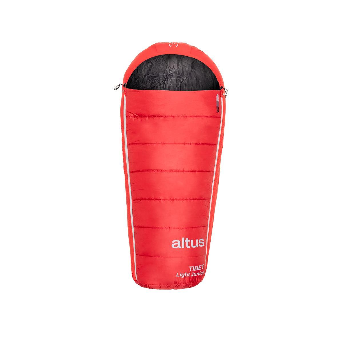 Saco de dormir niños Senderismo de montaña UNISEX Altus TIBET LIGHT JUNIOR ROJO 2/5