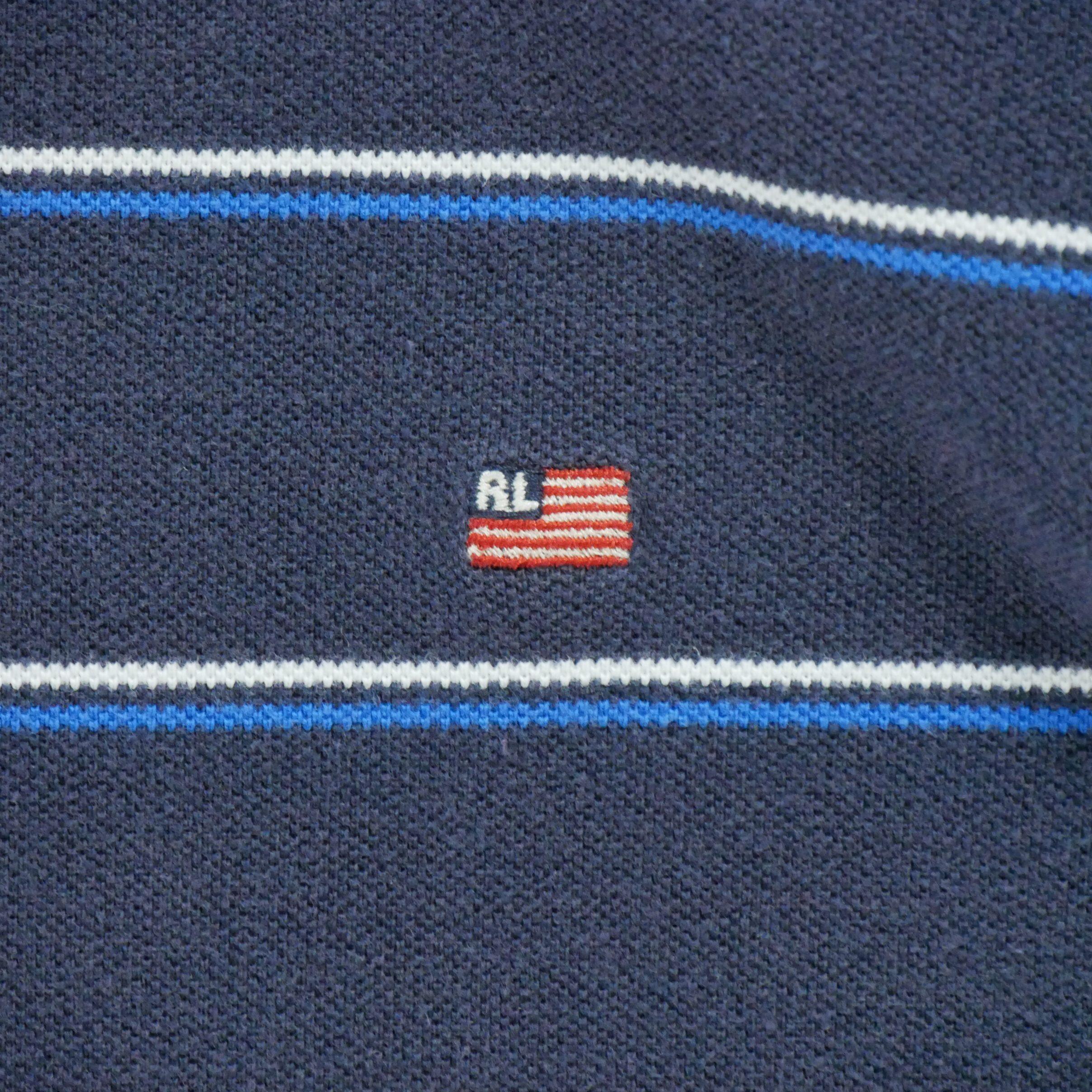 Segunda Vida - Polo de Hombre de Manga Corta con Bandera - Muy Bueno 4/6
