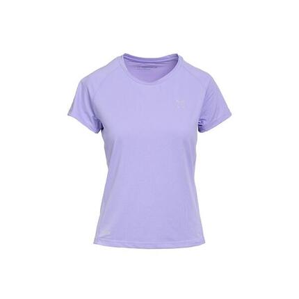 Camiseta de Manga Corta Senderismo de Montaña MUJER Altus TISMA W VERDE