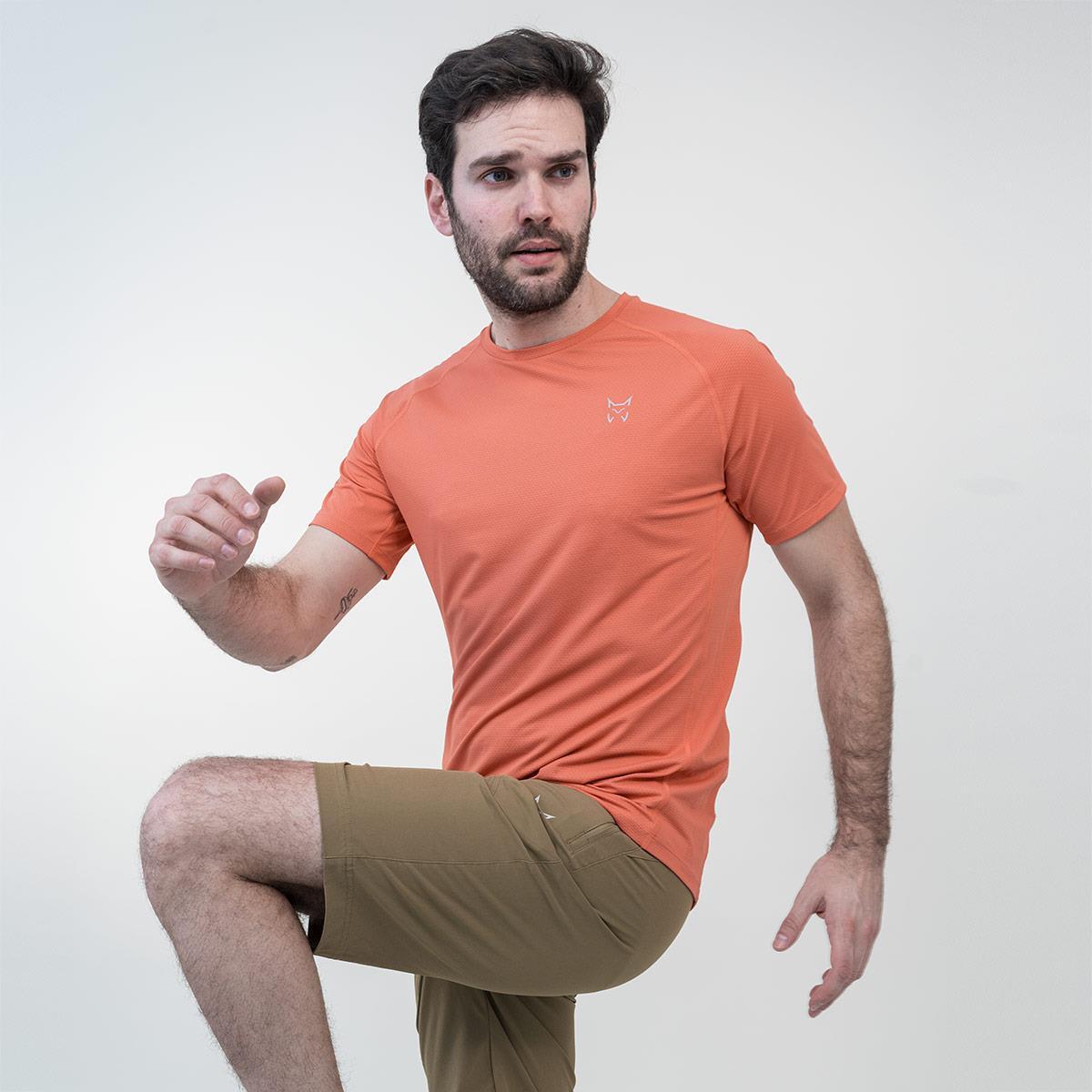 Camiseta de Manga Corta Senderismo de Montaña HOMBRE Altus TISMA CALDERO 6/6