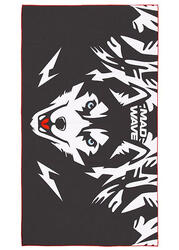 Serviette en microfibre Mad Wave Husky petite taille - Noire