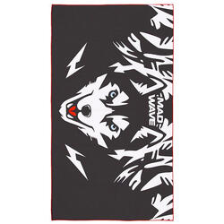 Petite serviette en microfibre Mad Wave Husky - Noir