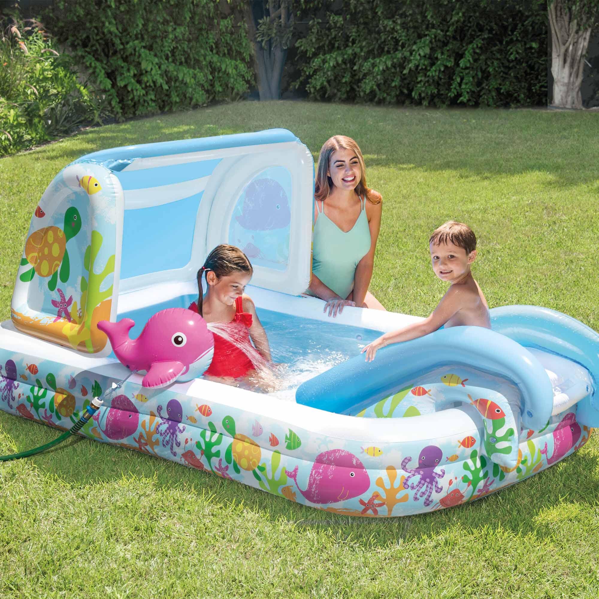 Intex 57447NP - Play Center Balena Rosa & Amici, 229x147x107 cm 2/6