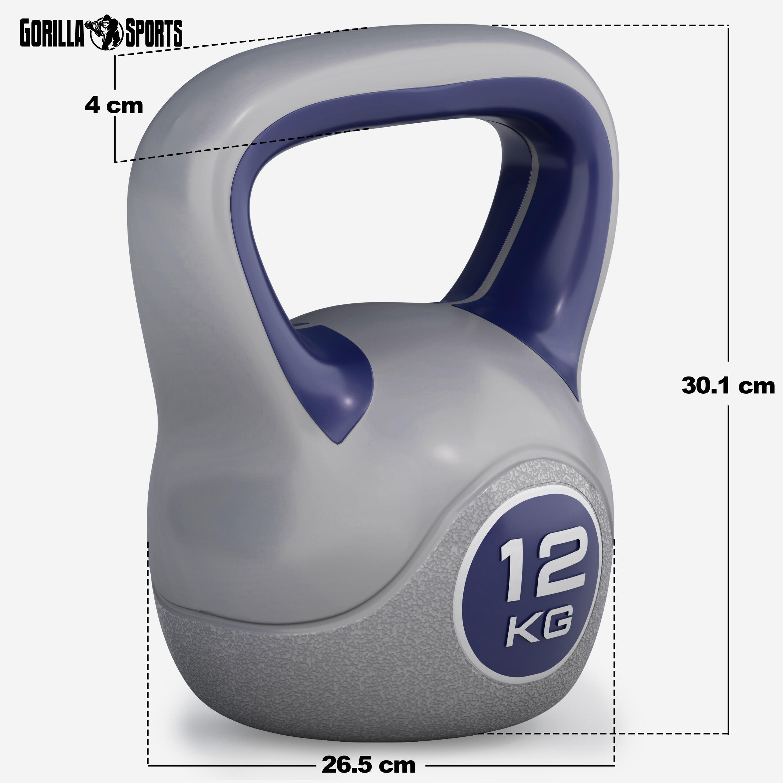 KETTLEBELL PLASTIQUE | STYLISH | MUSCULATION | AU CHOIX DE 2KG À 20KG 5/7