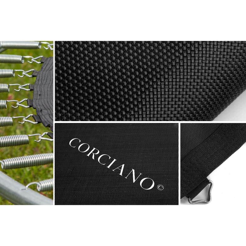 Trampolina ogrodowa z siatką wewnętrzną 6 FT 183 cm Explay Corciano