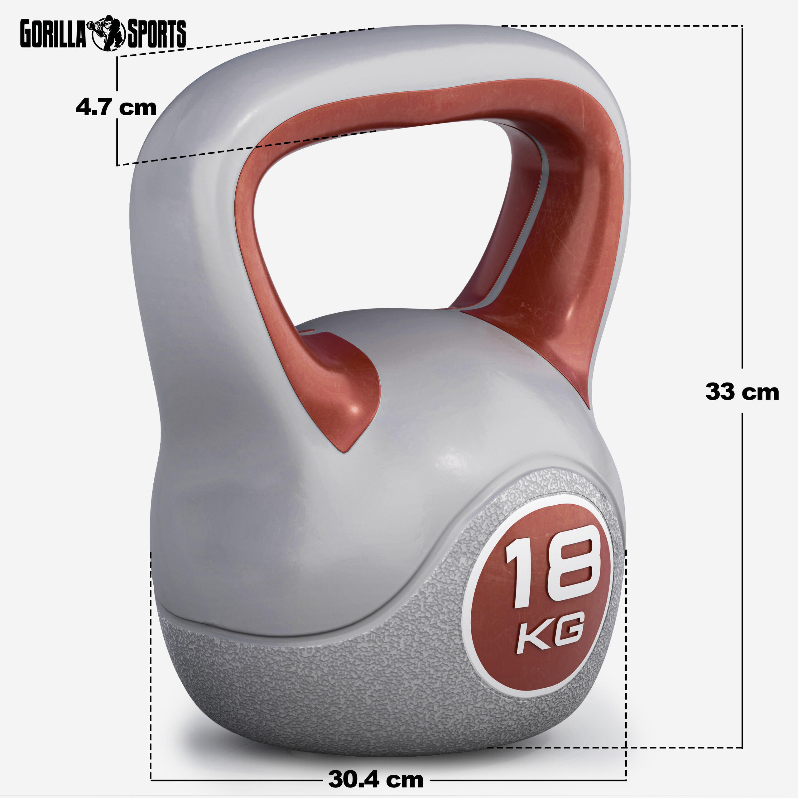 KETTLEBELL PLASTIQUE | STYLISH | MUSCULATION | AU CHOIX DE 2KG À 20KG 5/7