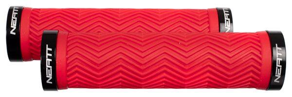 Paire de Grips Neatt Lock On Wave Rouge 2/3