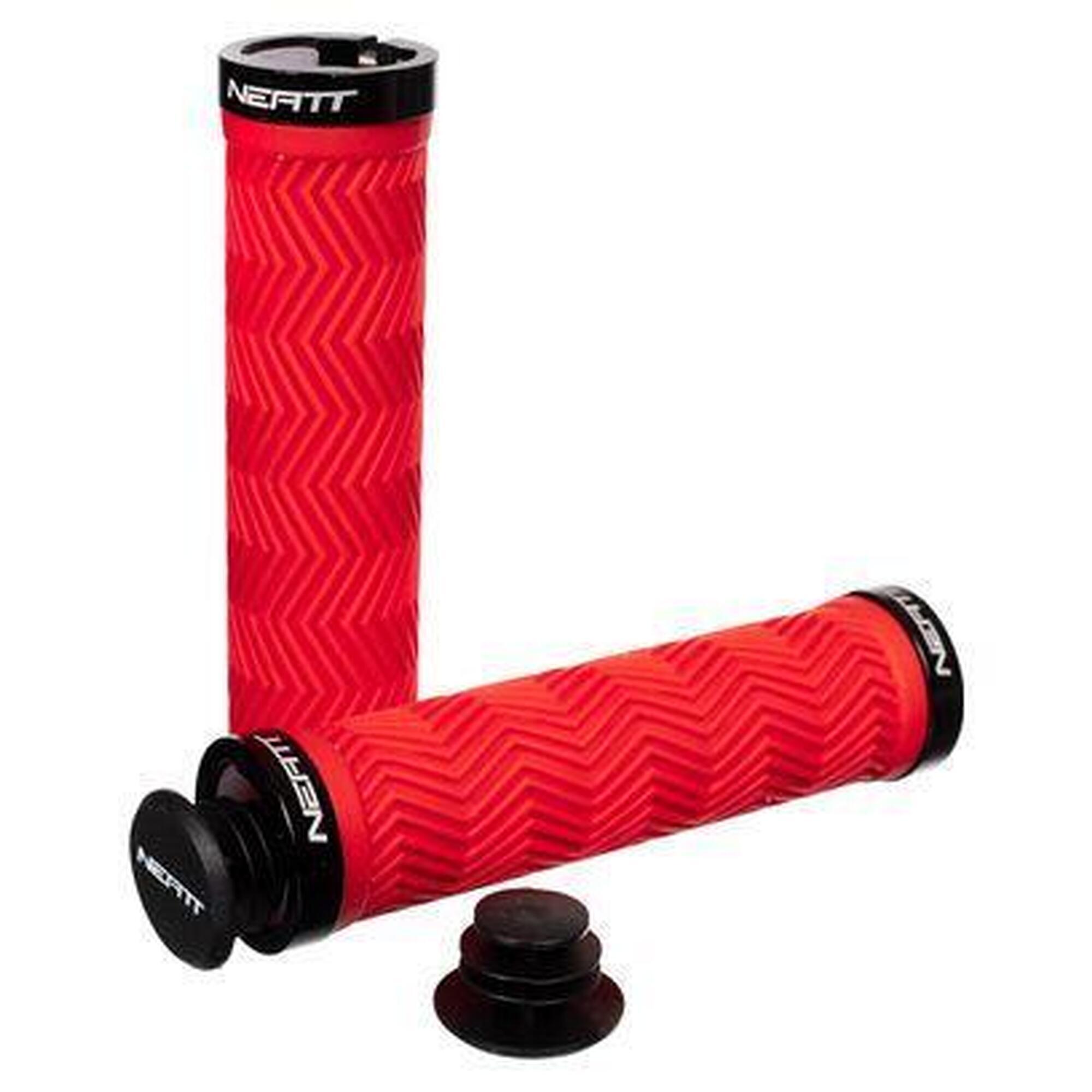 Paire de Grips Neatt Lock On Wave Rouge      1300€ 1999€ -34%    * La vente débute le 03/07/2025    NEATT Paire de Grips Neatt Lock On Wave RougeVendu exclusivement en ligne   