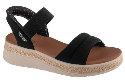 Sandales Plates Femme Skechers Noir