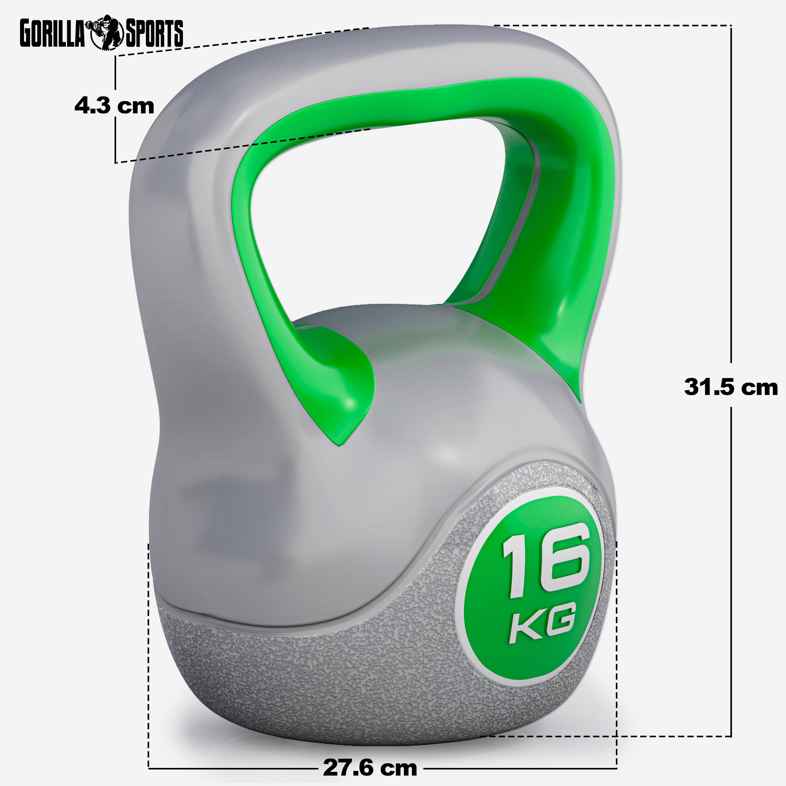 KETTLEBELL PLASTIQUE | STYLISH | MUSCULATION | AU CHOIX DE 2KG À 20KG 5/7