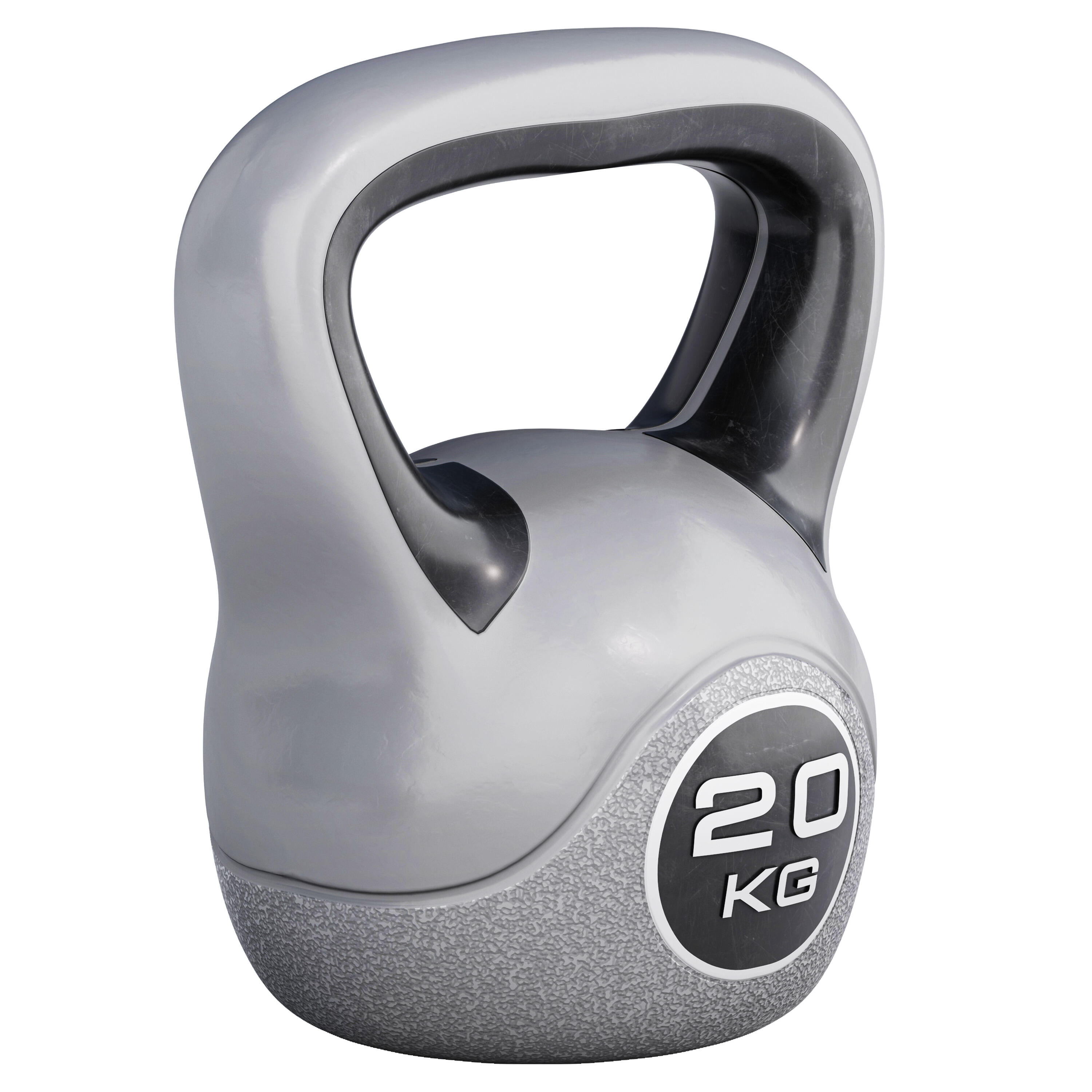 GORILLA SPORTS Kettlebell Gorilla Sports Negro /Gris Vinilo