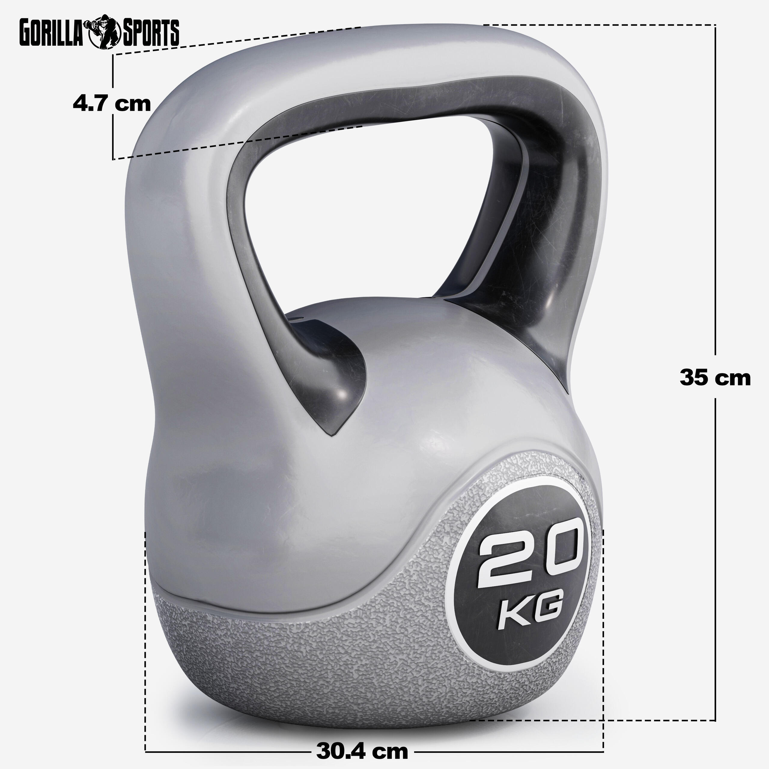 KETTLEBELL PLASTIQUE | STYLISH | MUSCULATION | AU CHOIX DE 2KG À 20KG 5/7