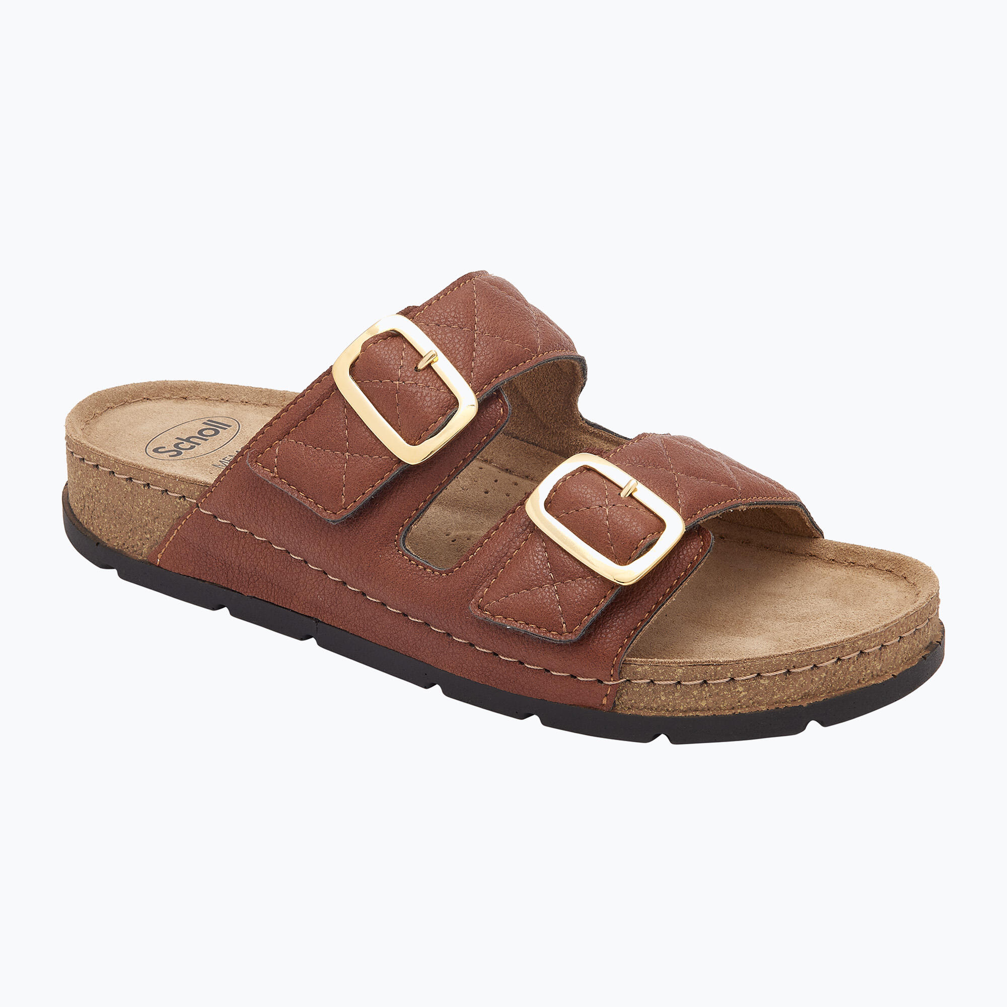 Scholl - Tongs Scholl Bora 2 Straps Med Pour Femme - Sandales - Marron - 40 - Decathlon
