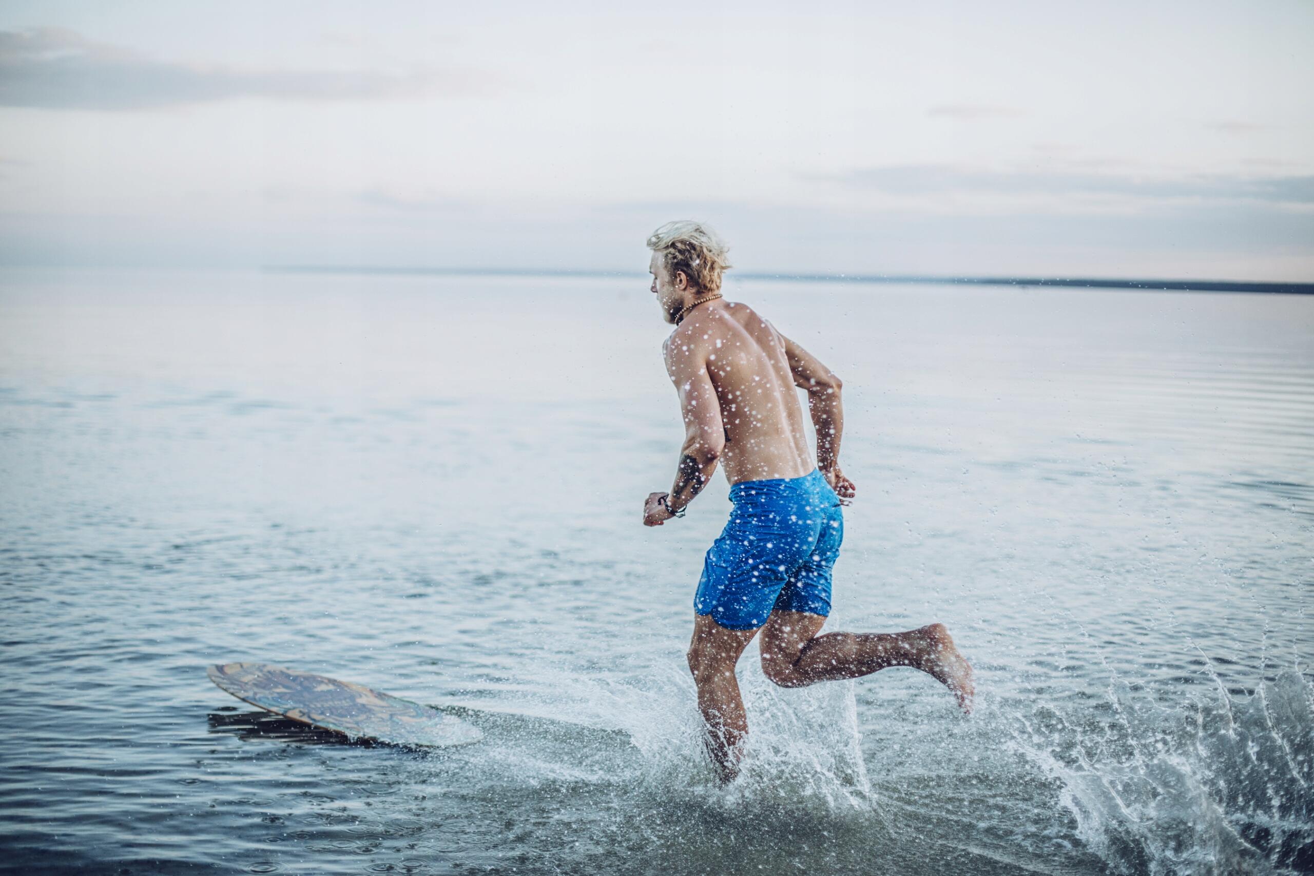 Skimboard plażowy dla dzieci i dorosłych Pakalolo Old School L/XL 4/7
